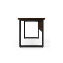 Ver imagem 3 de Mesa Escritório Pé Quadro - 1,20x0,60m - s/ Gavetas - Marsala/Preto - 25469