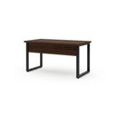 Ver imagem 5 de Mesa Escritório Pé Quadro - 1,20x0,60m - s/ Gavetas - Marsala/Preto - 25469