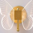 Ver imagem 6 de Arandela Borboleta Dourada Cabeceira Corredor Quarto 3 Luzes Parede Bivolt