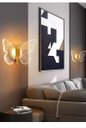 Ver imagem 2 de Arandela Borboleta Dourada Cabeceira Corredor Quarto 3 Luzes Parede Bivolt