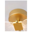 Ver imagem 3 de Arandela Borboleta Dourada Cabeceira Corredor Quarto 3 Luzes Parede Bivolt