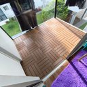 Ver imagem 5 de Deck Modular Diy Teca 1 Cx 11 Pcs 0,99m² 30x30cm Riplain