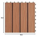 Ver imagem 2 de Deck Modular Diy Teca 1 Cx 11 Pcs 0,99m² 30x30cm Riplain