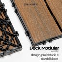 Ver mais imagens de Deck Modular Diy Teca 1 Cx 11 Pcs 0,99m² 30x30cm Riplain