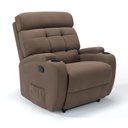 Ver imagem 1 de Poltrona do Papai Reclinável em Tecido Linho Cor Marrom Reclinação Manual - Modelo Florença