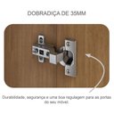 Ver imagem 5 de Guarda Roupa Casal Londres com Nicho e Gaveteiro Milão com Chave Cumaru 25 Fendi - Novo Horizonte