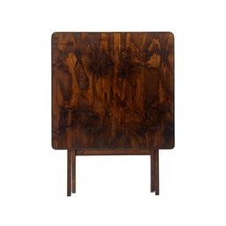 Mesa Dobrável 60x60 Cm em Madeira Maciça - Imbuia - 3