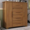 Ver imagem 1 de Cômoda 2 Portas 4 Gavetas Kyra Premium