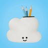 Porta Objeto de Mesa Infantil Nuvem Mini Decorfun porta objetos, porta caneta infantil, porta lápis  - 2