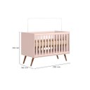 Ver imagem 6 de Berço Mini Cama Q Encanto Retrô Dois em Um em Mdf Qmovi: Freijó com Branco