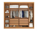 Ver imagem 2 de Guarda Roupa Berlim Nature 100% MDF 6 Portas com Nicho Lateral Interno - Bianchi Móveis