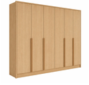 Ver imagem 1 de Guarda Roupa Berlim Nature 100% MDF 6 Portas com Nicho Lateral Interno - Bianchi Móveis