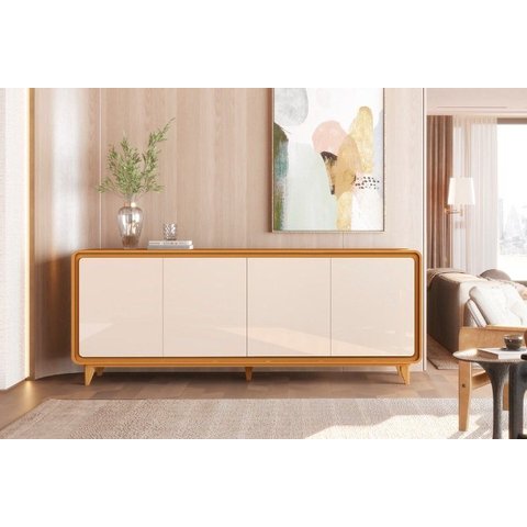 Buffet Liv 04 Portas Cedro / Off White Edn