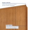 Guarda Roupa Casal MDF 4 Portas 4 Gavetas Bergamo - 9