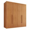 Guarda Roupa Casal 100% MDF 4 Portas e 4 Gavetas Bergamo Cinamomo - 3