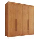 Ver imagem 3 de Guarda Roupa Casal 100% MDF 4 Portas e 4 Gavetas Bergamo Cinamomo Marrom