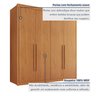 Guarda Roupa Casal 100% MDF 4 Portas e 4 Gavetas Bergamo Cinamomo - 11