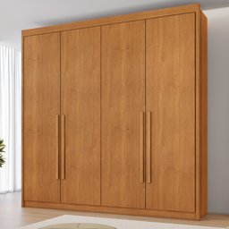 Guarda Roupa Casal 4 Portas 4 Gavetas Bergamo - 1