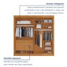 Guarda Roupa Casal MDF 4 Portas 4 Gavetas Bergamo - 10