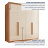 Guarda Roupa Casal MDF 4 Portas 4 Gavetas Bergamo - 12