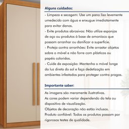 Guarda Roupa Casal MDF 4 Portas 4 Gavetas Bergamo - 13