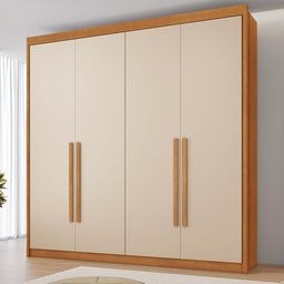 Guarda Roupa Casal 4 Portas 4 Gavetas Bergamo - 1