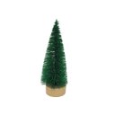Ver imagem 5 de Jogo 2 Mini Árvore Natal Verde Base Tronco Madeira 16cm - Art Christmas