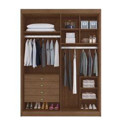 Guarda Roupa Casal 4 Portas 4 Gavetas Bergamo - 5