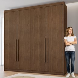 Guarda Roupa Casal 4 Portas 4 Gavetas Bergamo - 10
