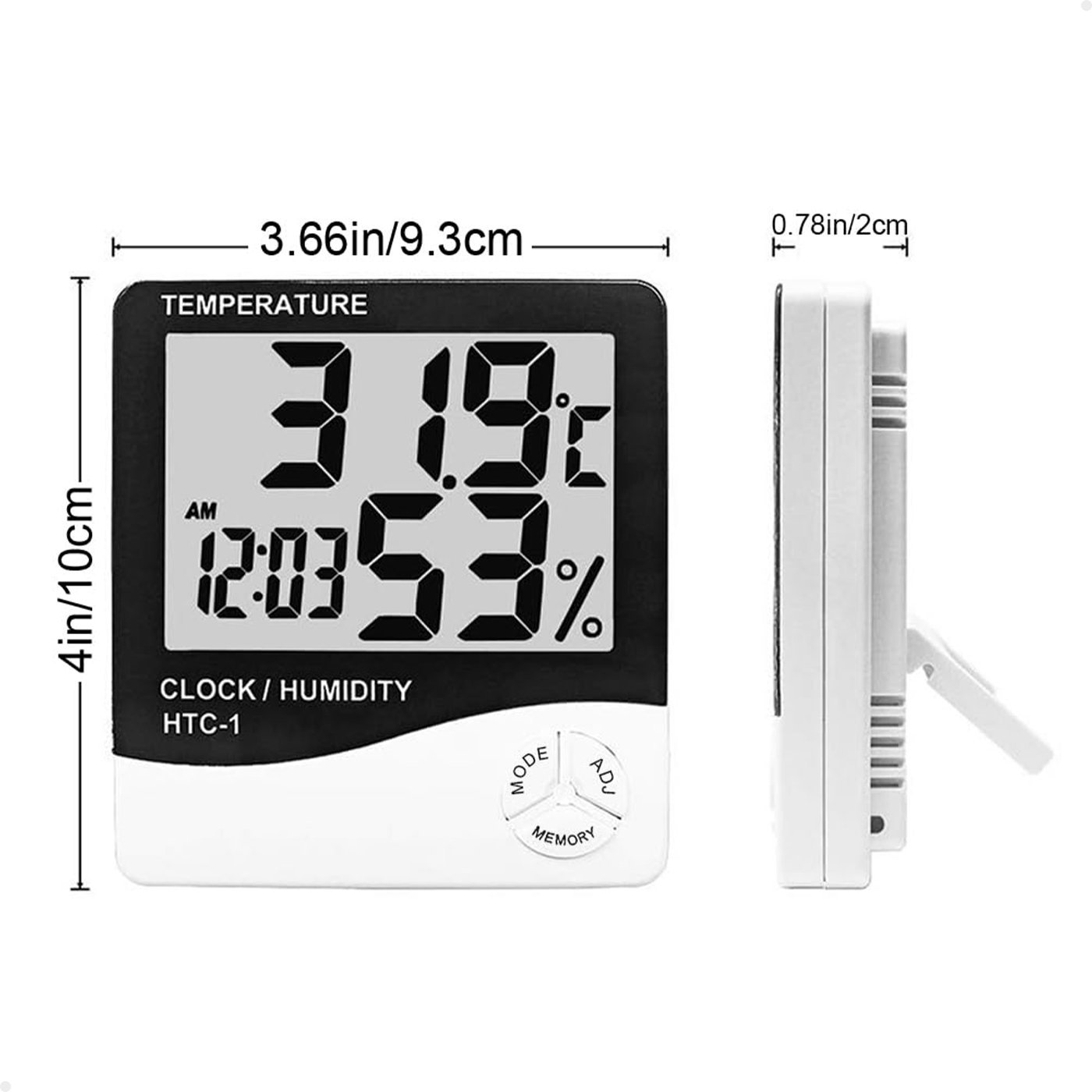 Relógio Termômetro Digital Lcd Termo Higrômetro Lorben Alarme Medidor de Temperatura Umidade - 5