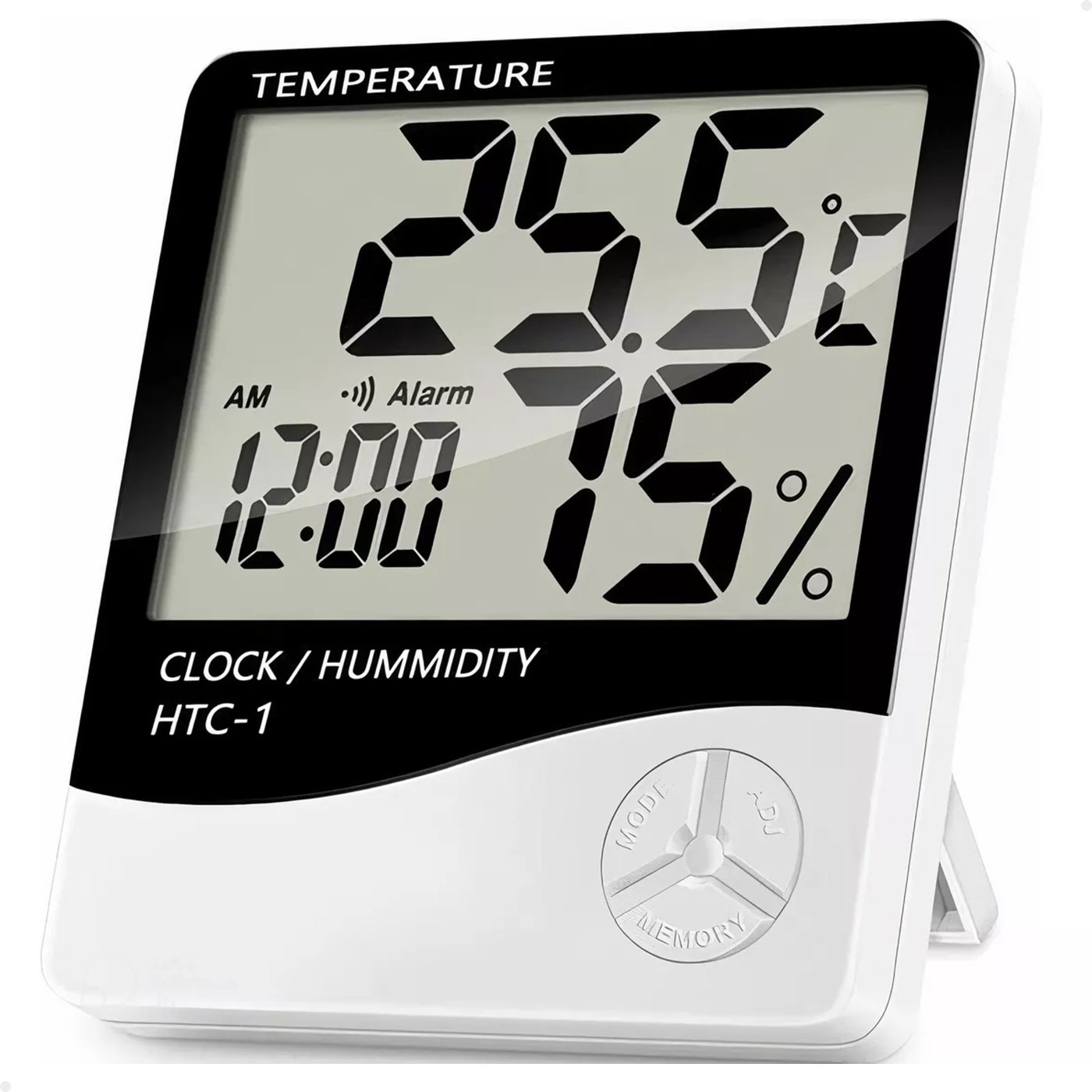 Relógio Termômetro Digital Lcd Termo Higrômetro Lorben Alarme Medidor de Temperatura Umidade - 1