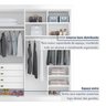 Guarda Roupa Casal MDF 4 Portas 4 Gavetas Bergamo - 12