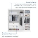 Ver imagem 6 de Guarda Roupa Casal 100% MDF 4 Portas e 4 Gavetas Bergamo Branco