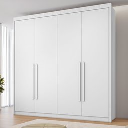 Guarda Roupa Casal MDF 4 Portas 4 Gavetas Bergamo - 2