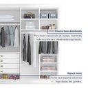 Ver mais imagens de Guarda Roupa Casal 100% MDF 4 Portas e 4 Gavetas Bergamo Branco