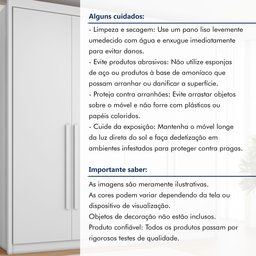 Guarda Roupa Casal MDF 4 Portas 4 Gavetas Bergamo - 13