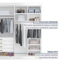 Ver mais imagens de Guarda Roupa Casal 100% MDF 4 Portas e 4 Gavetas Bergamo Branco