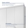 Guarda Roupa Casal MDF 4 Portas 4 Gavetas Bergamo - 8
