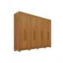 Ver imagem 2 de Guarda Roupa Casal Crsal 8 Portas de Bater 4 Gavetas MDP Cinamomo Multimóveis 241cm