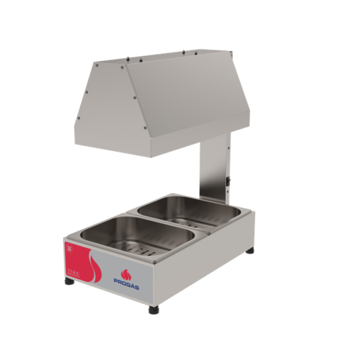 Conservador de Frituras Elétrico 2 Cubas Inox Progás Prcf-20 220v