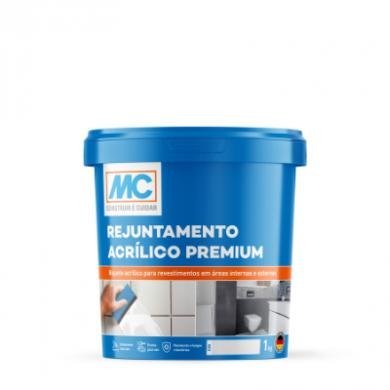 Rejunte Acrílico Premium - 1kg - Pronto Uso:Verde Bambu - 1