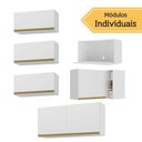Ver imagem 2 de Kit Armário Cozinha Modulada Aéreo Canto 230cm 6 Peças Veneza Multimóveis Mp2296