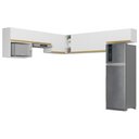 Ver imagem 1 de Kit Armário Cozinha Modulada Aéreo Canto 230cm 6 Peças Veneza Multimóveis Mp2296