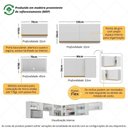 Ver imagem 3 de Kit Armário Cozinha Modulada Aéreo Canto 230cm 6 Peças Veneza Multimóveis Mp2296
