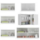 Ver imagem 5 de Kit Armário Cozinha Modulada Aéreo Canto 230cm 6 Peças Veneza Multimóveis Mp2296