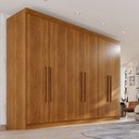 Ver imagem 1 de Guarda-Roupa Casal 6 Portas 6 Gavetas 100% MDF Órion Plus Marrom/Cinamomo