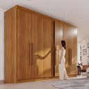 Ver mais imagens de Guarda-Roupa Casal 6 Portas 6 Gavetas 100% MDF Órion Plus Marrom/Cinamomo