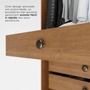 Ver imagem 6 de Guarda-Roupa Casal 6 Portas 6 Gavetas 100% MDF Órion Plus Marrom/Cinamomo