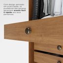 Ver imagem 6 de Guarda-Roupa Casal 6 Portas 6 Gavetas 100% MDF Órion Plus Marrom/Cinamomo