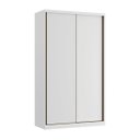 Ver imagem 4 de Guarda Roupa Solteiro 2 Portas de Correr Mdf 1,38 M Altezza Belmax:branco